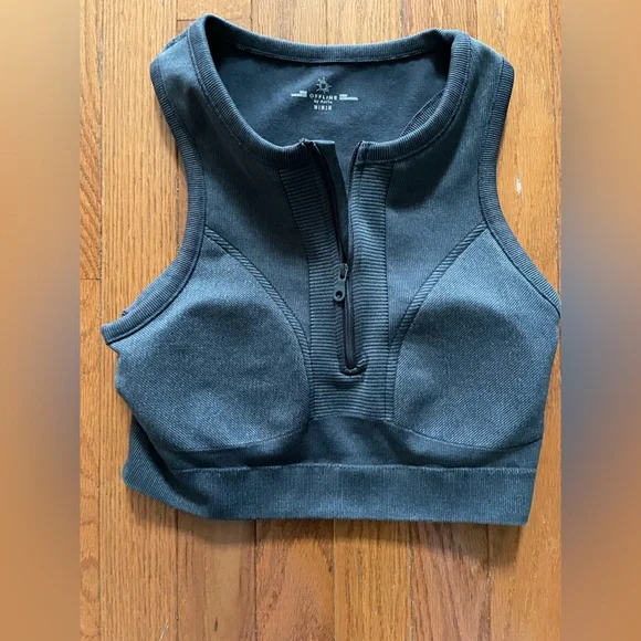 Aerie
Built in bra 
Off line zip up - Picture 3 of 4